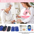 Gosemai TSA Approved Insulin Cooler Travel Case, Medication Cooler for Travel with Thermometer Temperature Display Diabetic Medi