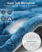 Weighted Heating Pad for Neck and Shoulders, 2.4lb Extra Large Heated Wrap with 6 Heat Settings 4 Auto-Off, Happy Birthday Gifts