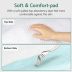 CoolShields Waterproof Bed Pads Incontinence 60 x 36 (Queen) Washable Reusable Mattress Protector Bedwetting Pad for Kids, Adult