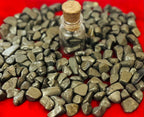 Indian Consigners Natural Crushed Polished Tumbled Gem Stone Chips, Decoration & Healing Crystals (Pyrite)