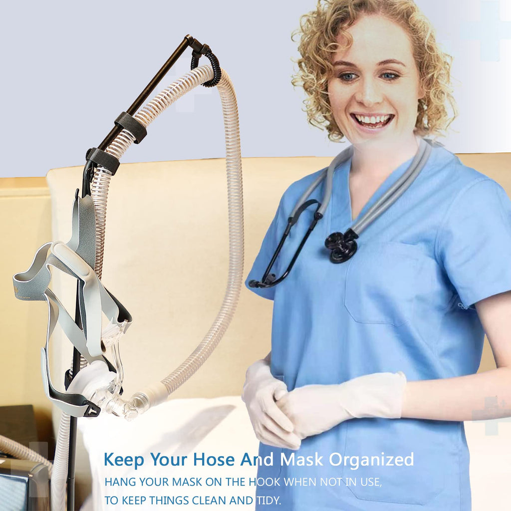 LONYEON CPAP Hose Holder - CPAP Hose Hanger for Bed Avoid Tangling and Prevent Blockage,Keeps The Air Hose Up and Away from Your