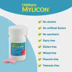 MYLICON Childrens Tummy Relief for Kids, 24 Cherry Flavored Chewable Tablets