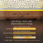 Earnest Living Essential Oil Diffuser Ultrasonic Classic Flame Air Diffuser 200ml Fire Mist Timers Night Lights and Auto Off Fun