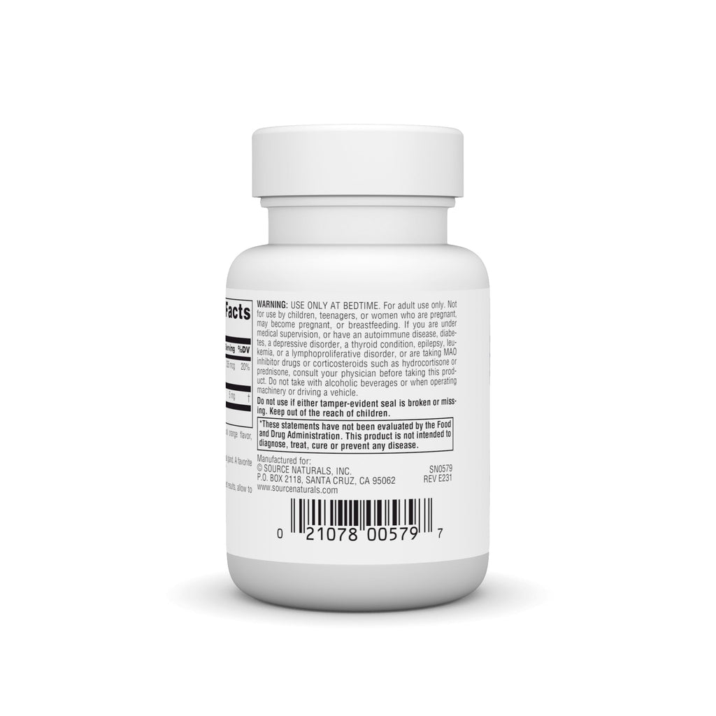 Source Naturals Melatonin 5 mg - 50 Orange Flavored Lozenges