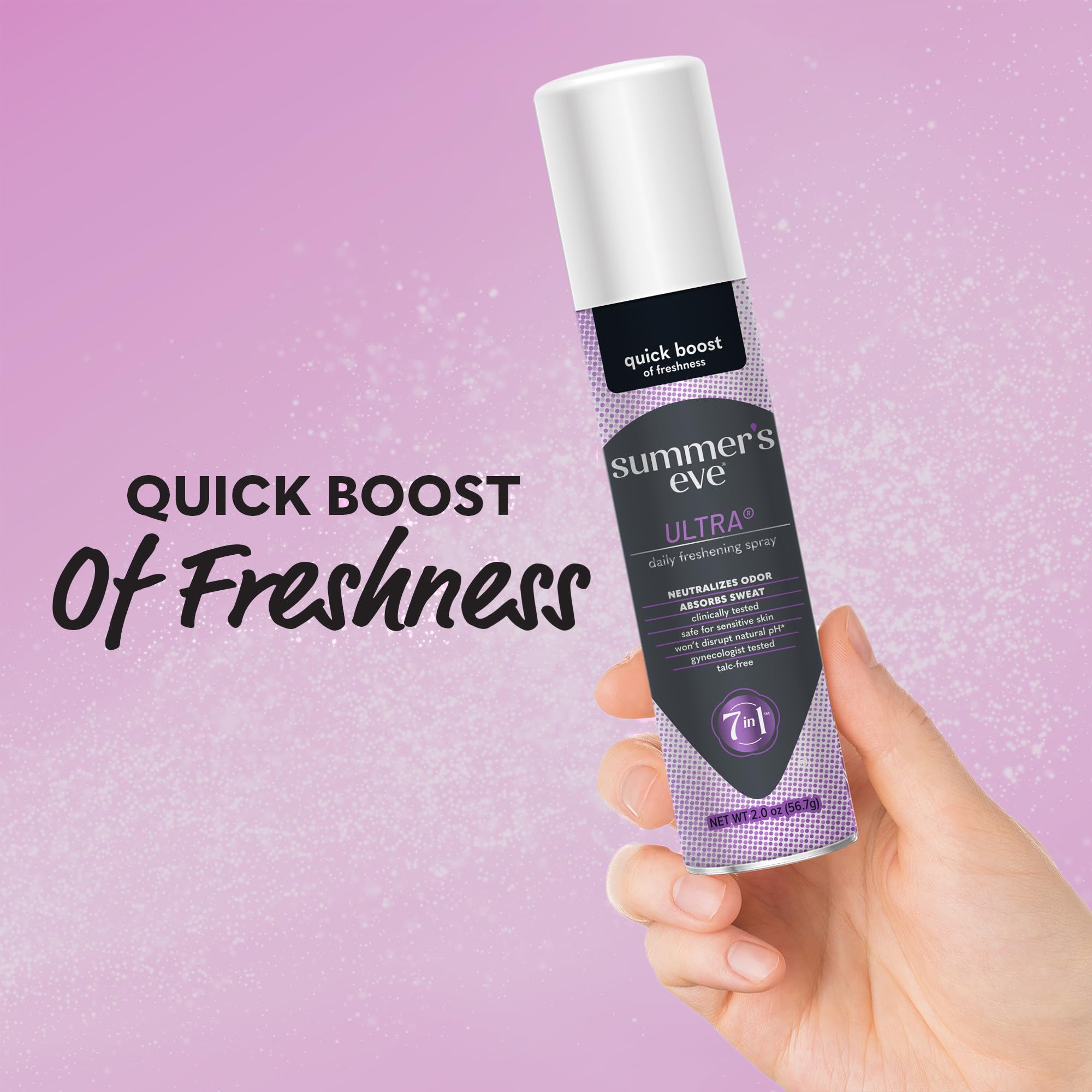 Summers Eve Freshening Spray, Ultra, pH Balanced, Dermatologist & Gynecologist Tested, Extra Strength, 2 Oz, Pack of 6