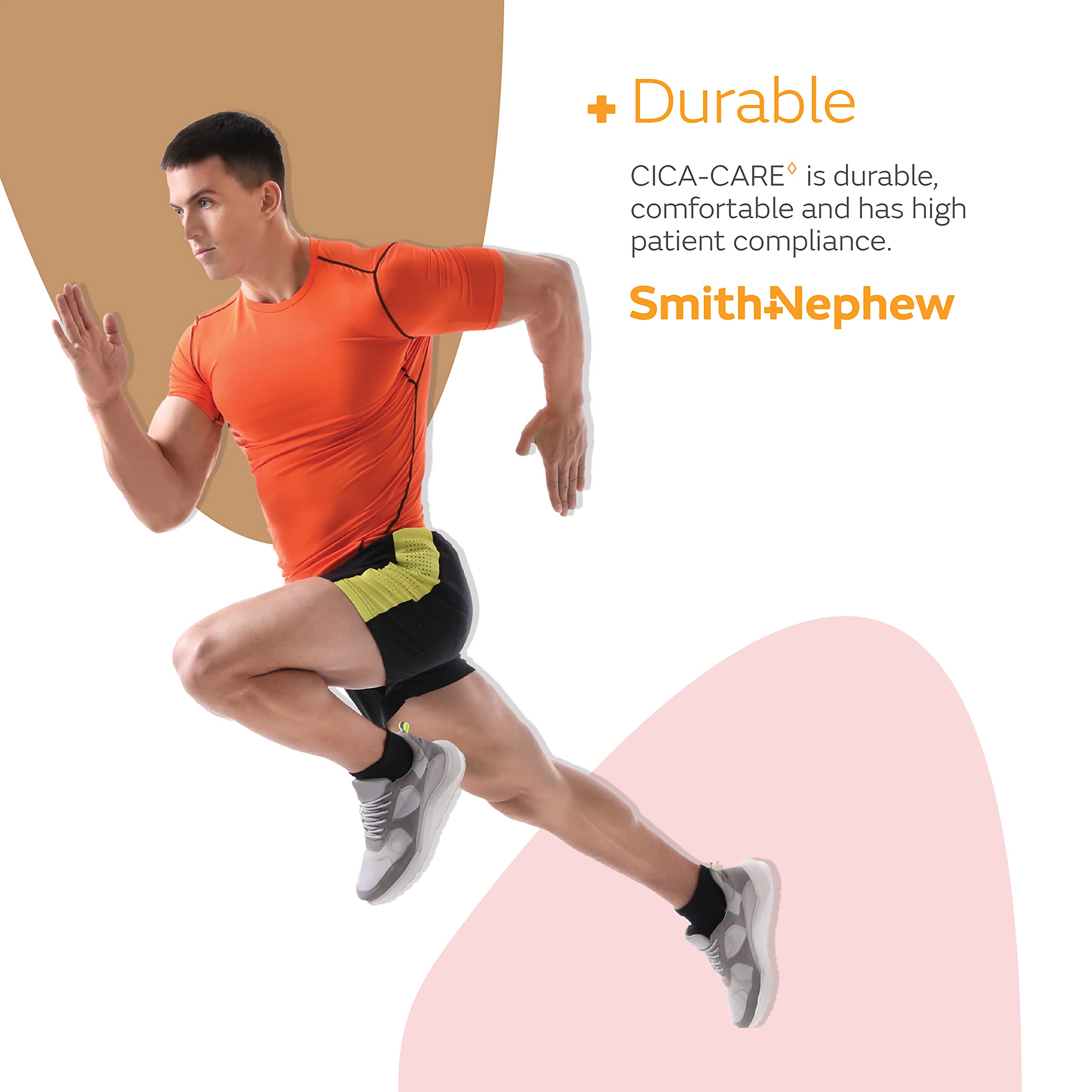 Smith+Nephew CICA-CARE Self-Adhesive Silicone Gel Sheet for Scar Management, Wound Care Product, 5 Inches by 6 Inches