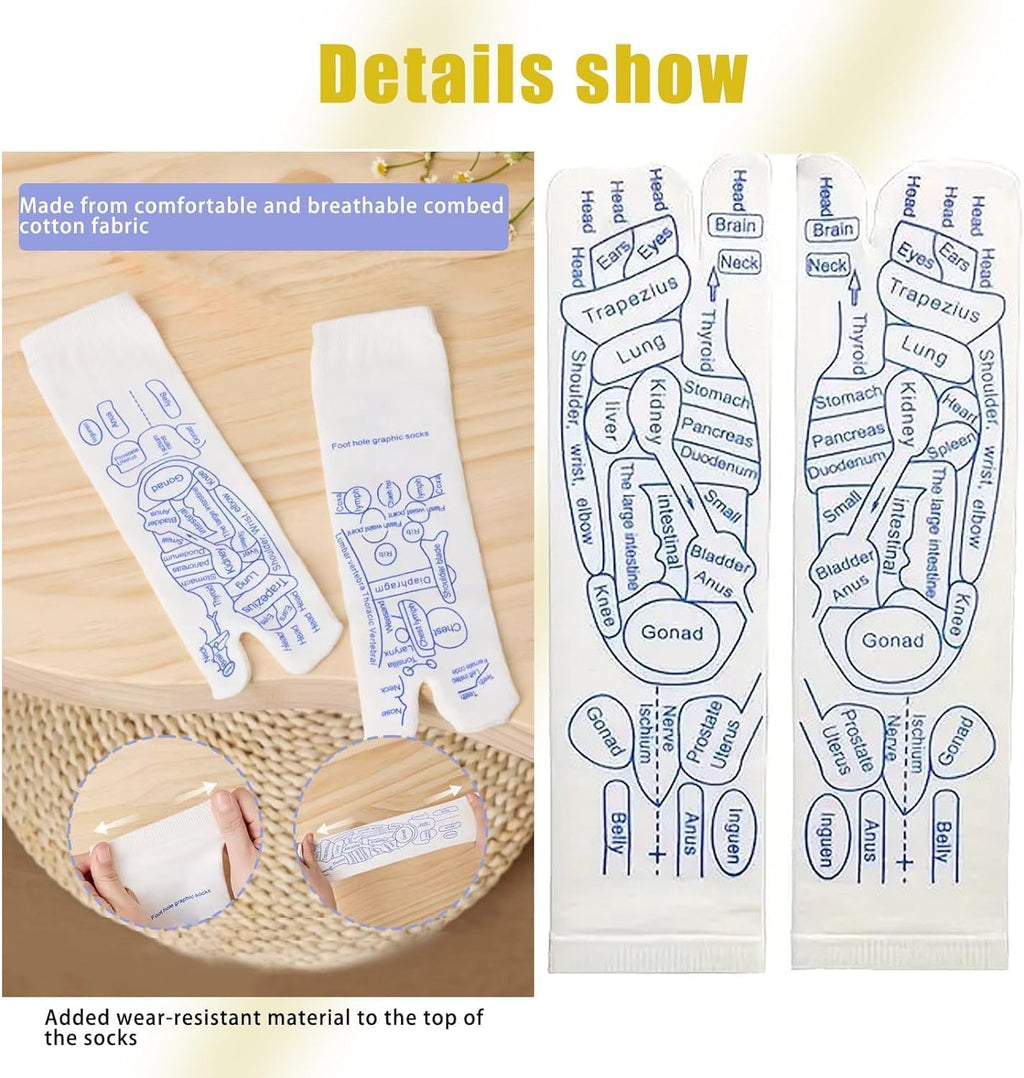 Reflexology Socks With Tools and Gloves, Massage Socks With Trigger Point, Foot Massager, Suitable for Men and Women, Value-Pack