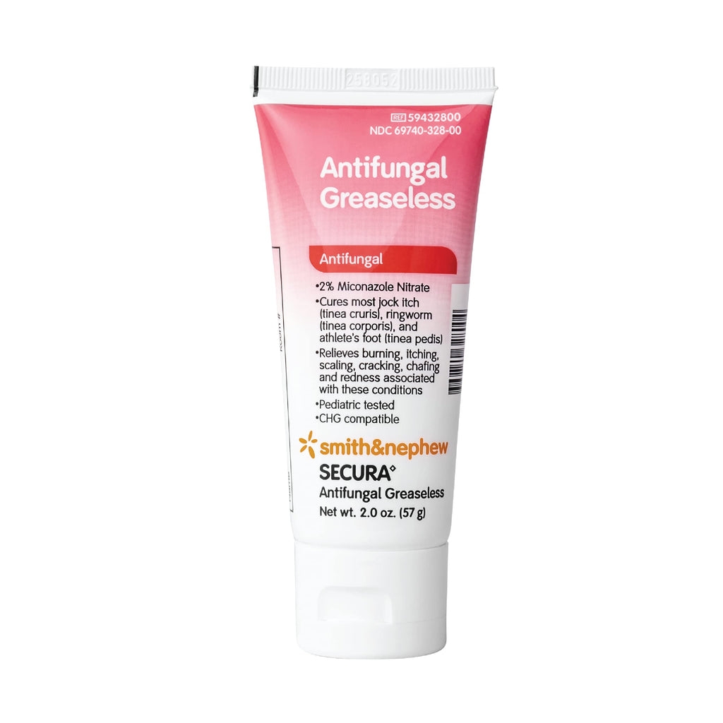 Smith+Nephew SECURA? Antifungal Greaseless Cream, Relieves Itching from Superficial Fungal Infections, Contains 2% Miconazole Ni