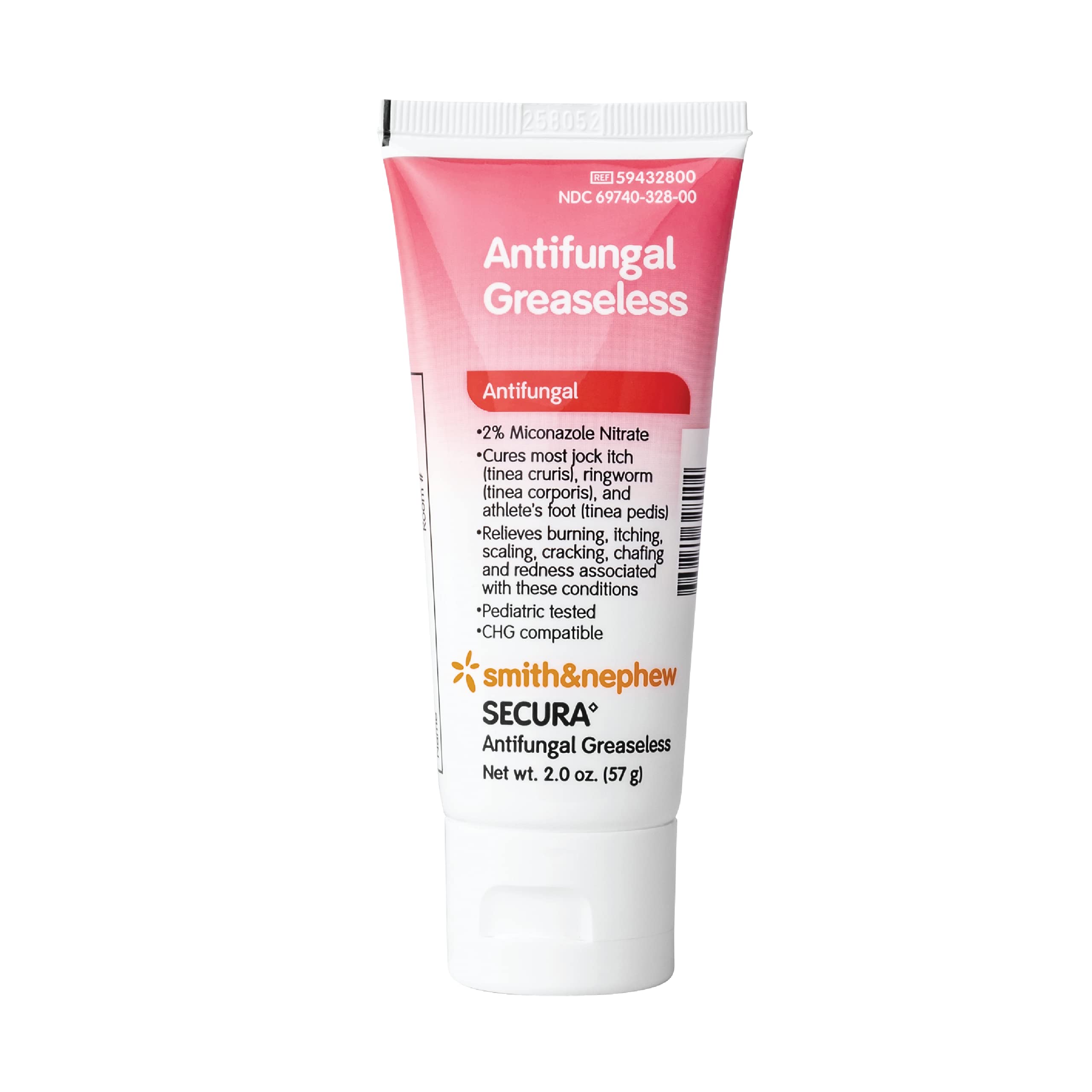 Smith+Nephew SECURA? Antifungal Greaseless Cream, Relieves Itching from Superficial Fungal Infections, Contains 2% Miconazole Ni