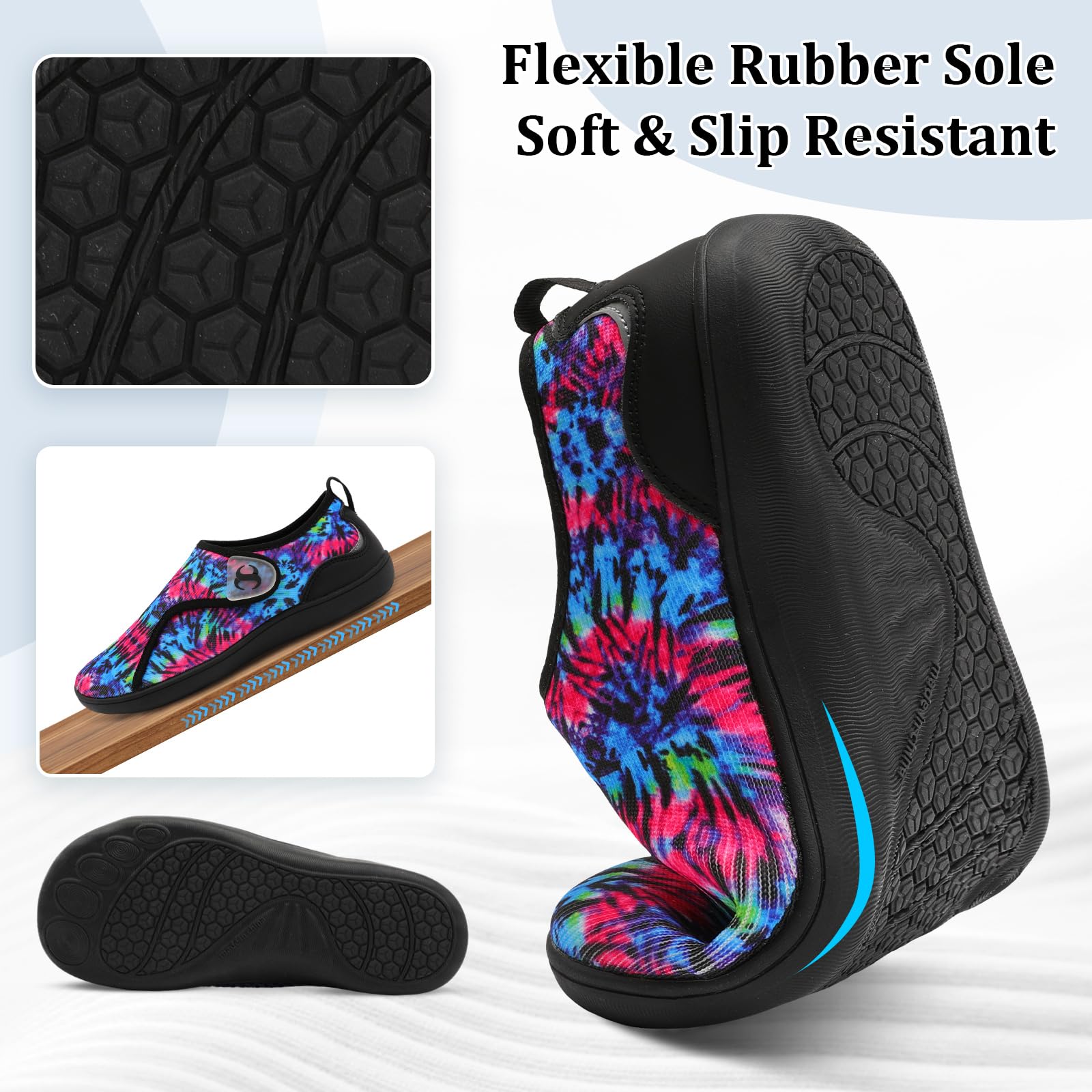 Scurtain Diabetic Shoes Women Wide Width Hospital Recovery Nursing Shoes Arthritis Bunion Edema Neuropathy Orthopedic Shoes for