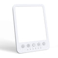 Magicteam Therapy Sun Lamp 10000 Lux LED White Warm Light with 10 Adjustable Brightness and 7 Timer with Memory Function and 2 F
