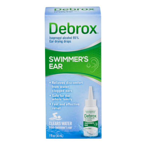 Debrox Swimmers Ear Drops, Ear Drying Drops for Adults and Kids, 1 Fl Oz