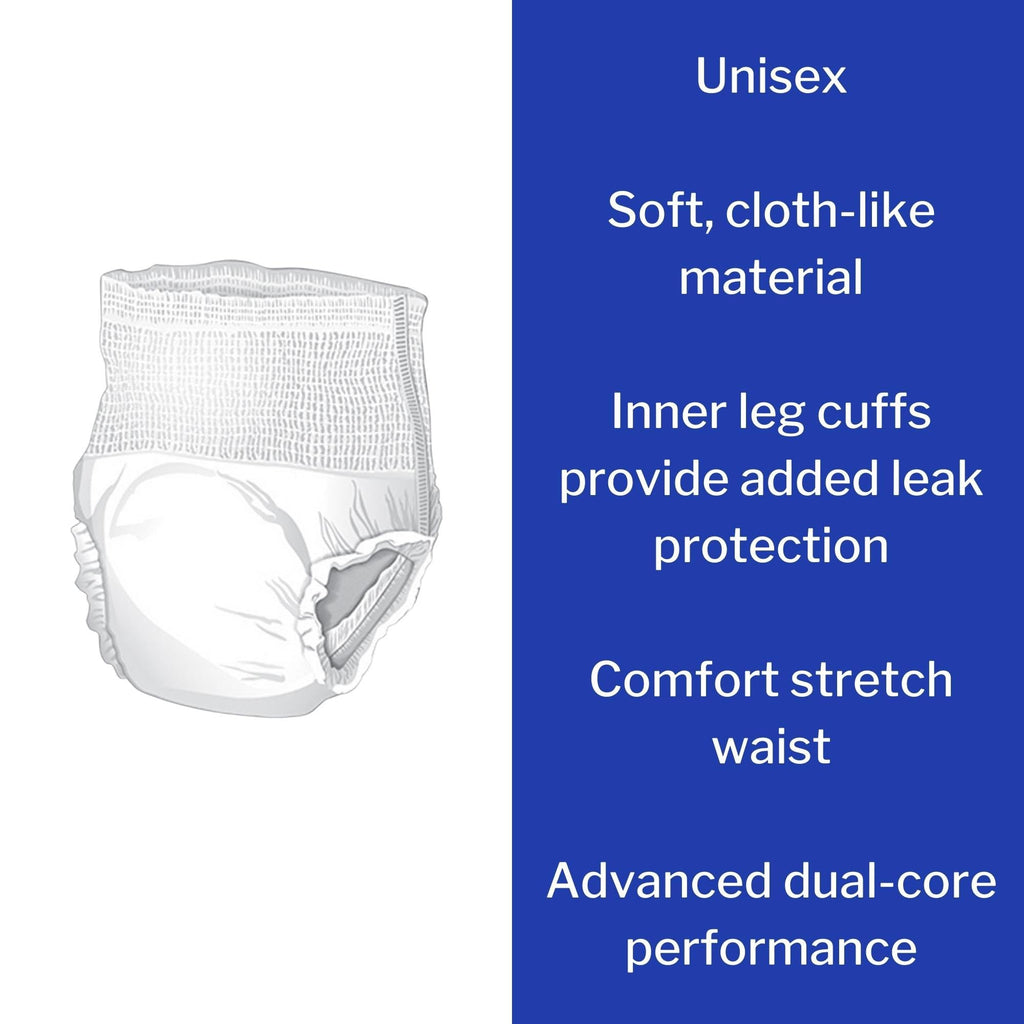McKesson Ultra Adult Incontinence Underwear, [80 Count], Heavy Absorbency, Medium, 32-44 in. Unisex Bladder Leak Protection, Pul