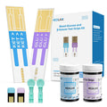Medilax Blood Ketone and Sugar Strips, Only for Medilax Keto Test and Glucose Meter, 60 Count Diabetic Strips, 60 Count Blood Ke