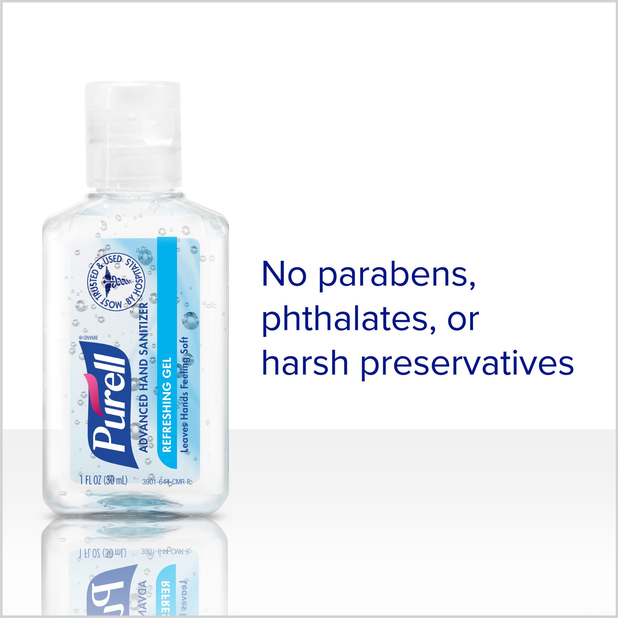Purell Advanced Hand Sanitizer Refreshing Gel, Clean Scent, 1 fl oz Travel Size flip-Cap Bottle (Pack of 72) - 3901-72-CMR