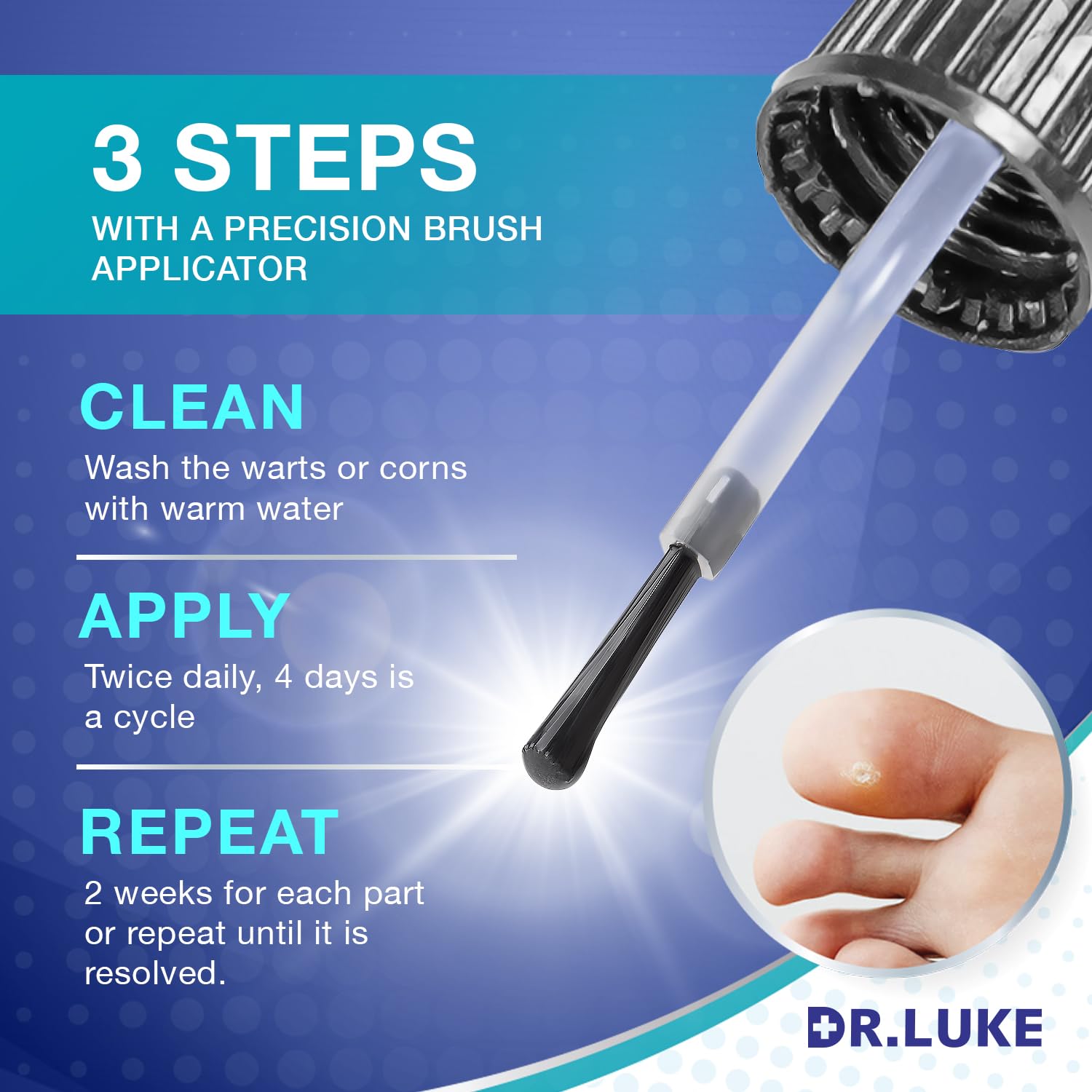 Plantar Wart Corn Remover Freeze Off For Feet: Strongest Wart Corn Removers for Toes Feet - Exclusive Formula 17% Salicylic Acid