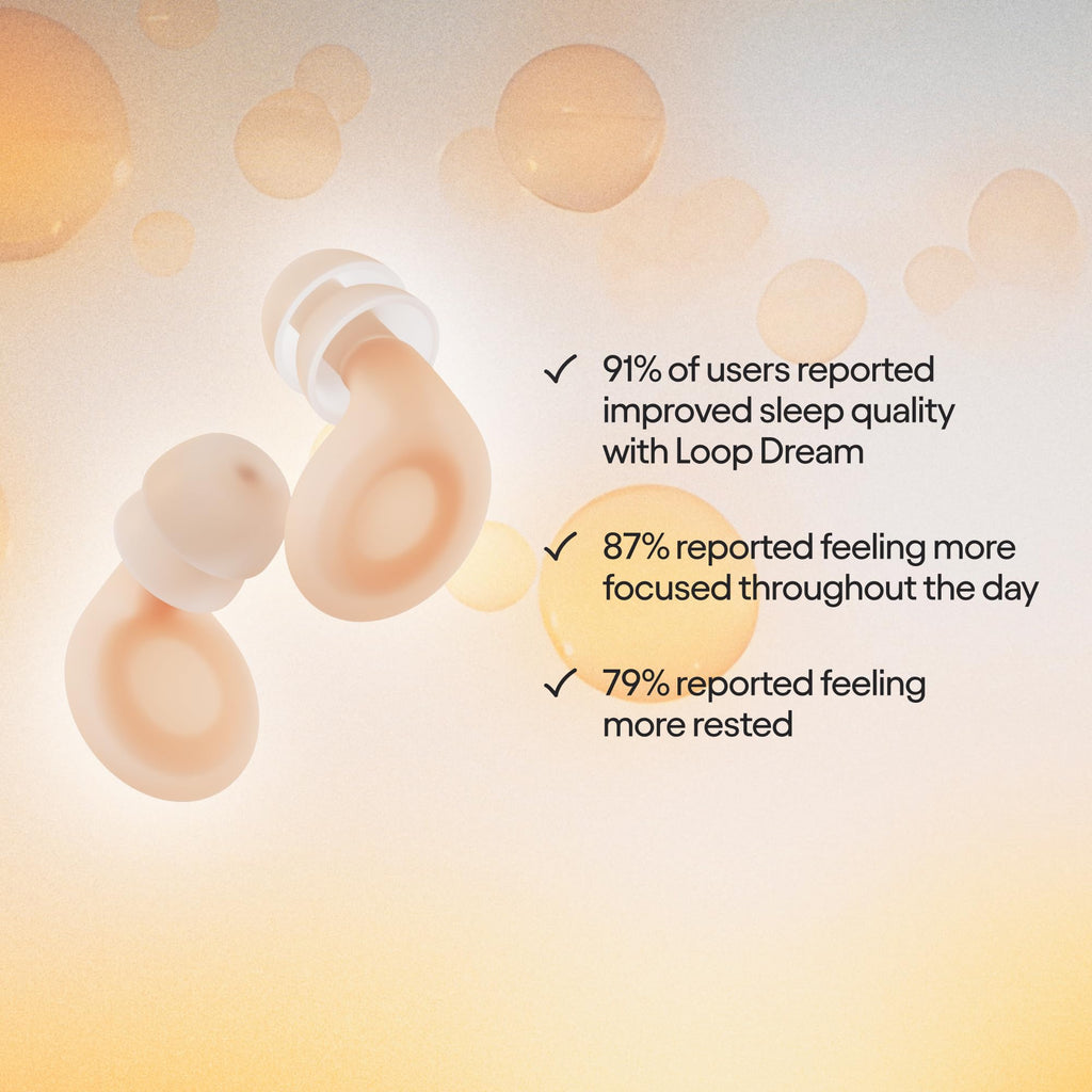 Loop Dream - Silicone/Memory Foam Earplugs for Sleep Comfort | Comfortable Ear Plugs for Muffling Snoring & Sleeping | Customize