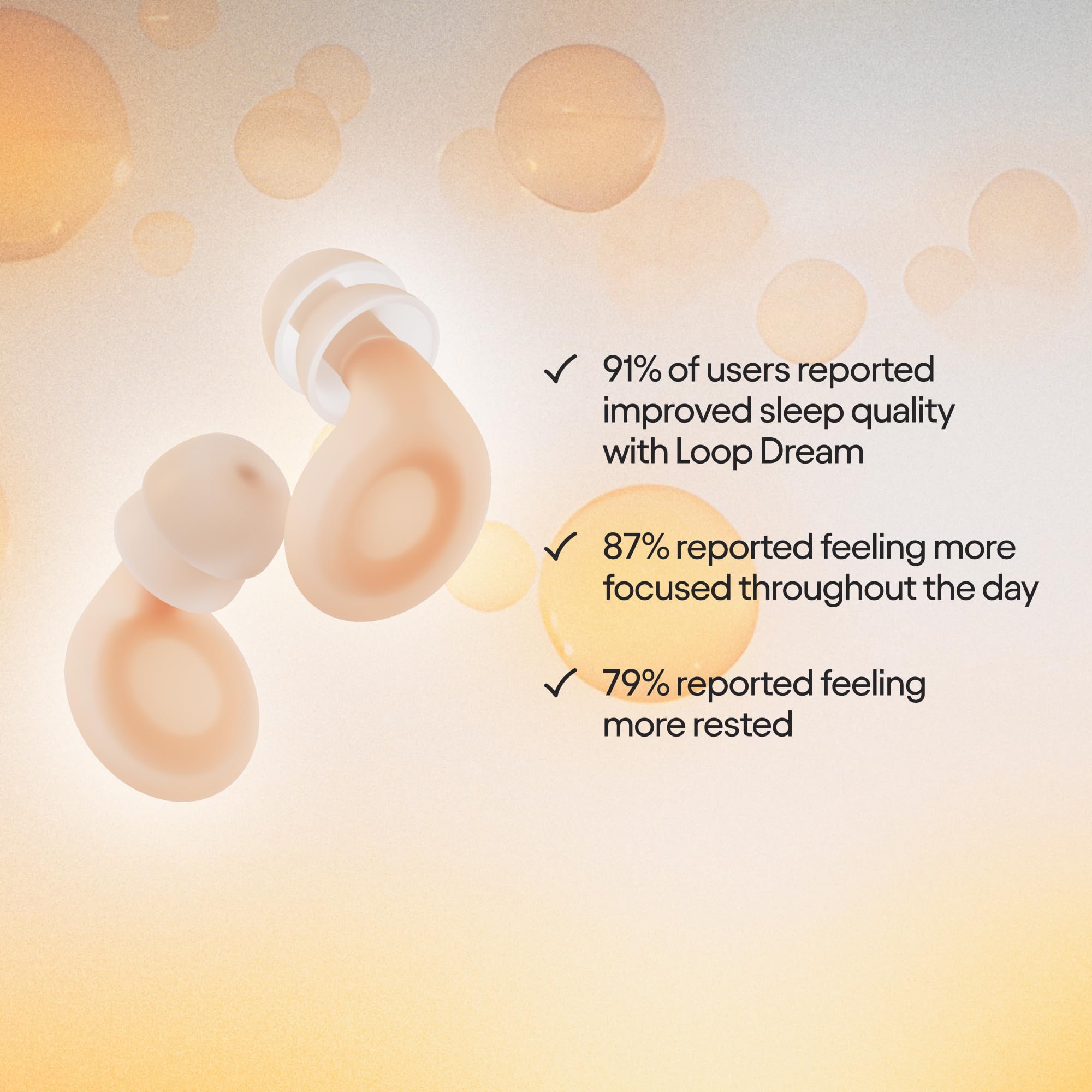 Loop Dream - Silicone/Memory Foam Earplugs for Sleep Comfort | Comfortable Ear Plugs for Muffling Snoring & Sleeping | Customize