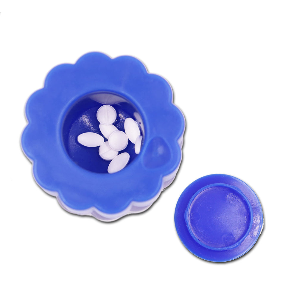 KMINA - Pill Crusher Grinder Fine Powder (x2 Units), Vitamine for Small or Large Pills, Manual Medicine, Tablet Elderly