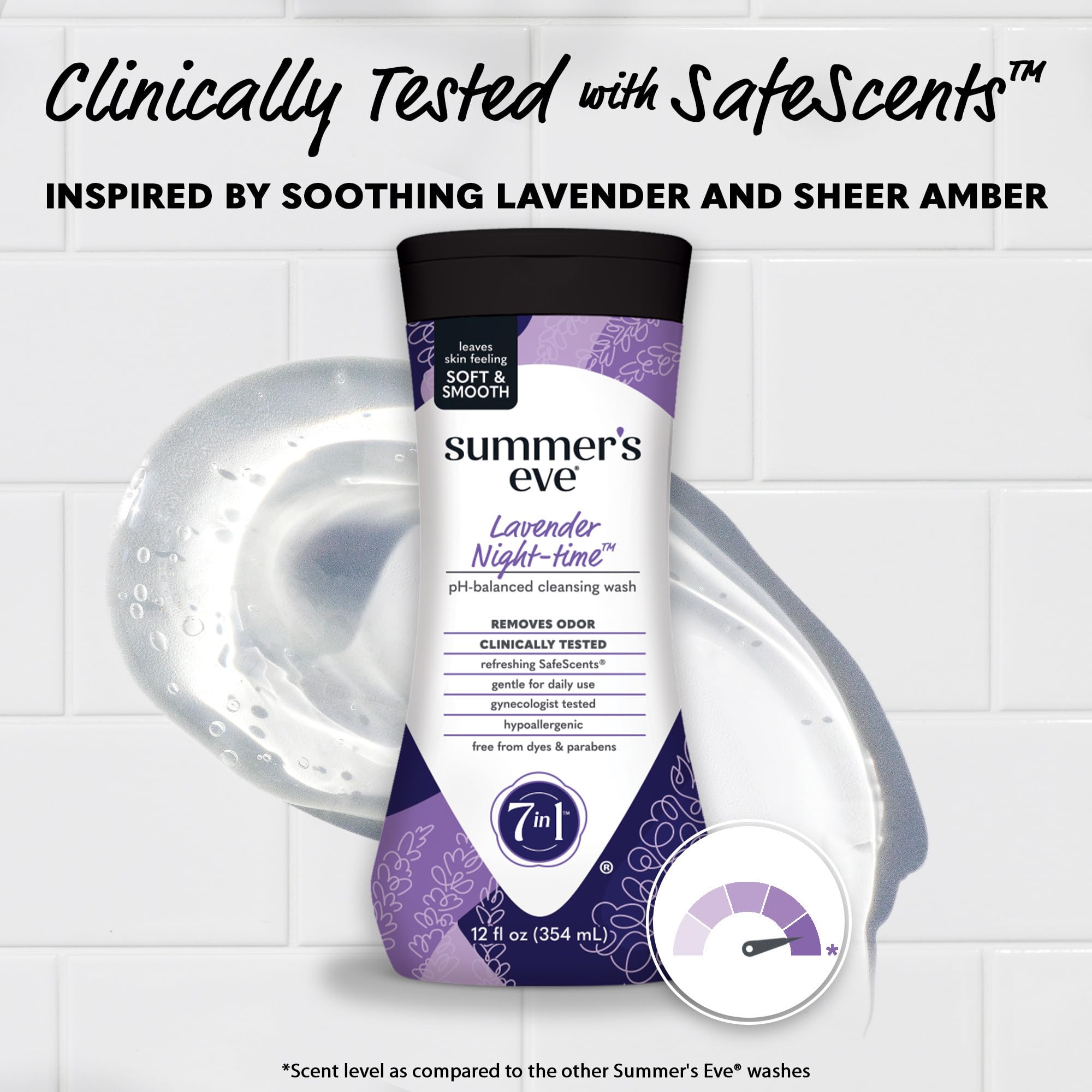 Summers Eve Cleansing Wash | Lavender | 12 Ounce | Pack of 1 | pH-Balanced, Dermatologist & Gynecologist Tested