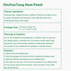 CHUYAOTANG Knee Patches, Heat Patches for Knee, Back,Neck, Shoulder, Ankle, Natural Herbs Patches, Long Lasting and Fast Acting