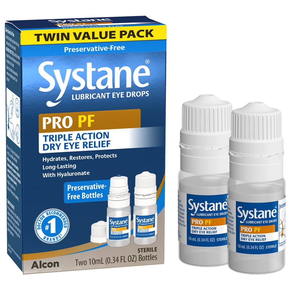 Systane PRO PF Multi-dose Preservative-Free Lubricant Eye Drops 2 Count