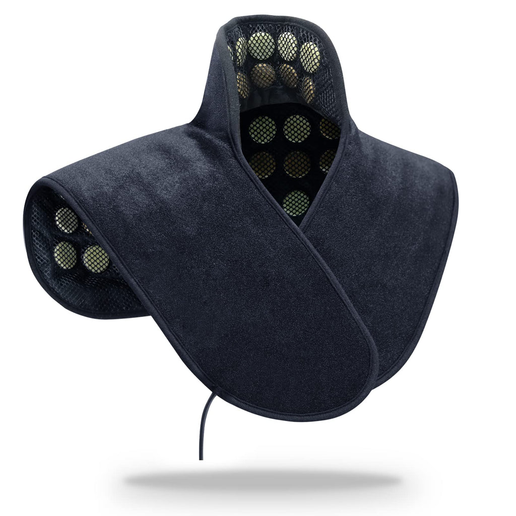 UTK Heating Pad for Neck and Shoulder, Natural Jade and Tourmaline Stones, Auto Shut Off, Memory Function,Temperature Adjustable