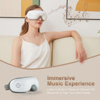 LAOBEN Eye Massager with Heat, Heated Eye Mask with Bluetooth Music, Massages Eye Muscles, Eye Care Gift with 5 Massage Modes an