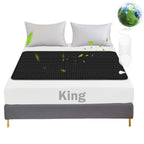 Grounding Mat for Bed, Grounding Bed Cover Kit, Grounded Earth Connected Grounding Pad,Grounding Cord Included (Black, 27 * 78IN