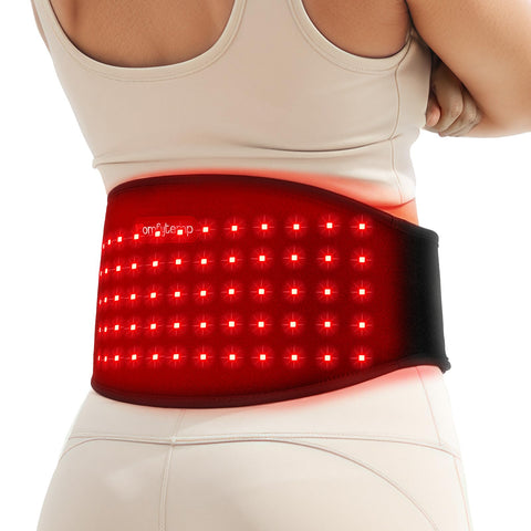 Comfytemp 5000mAh Portable Red Light Therapy Belt for Body, FSA HSA Eligible Near Infrared Light Therapy Wrap, 13W Cordless Flex