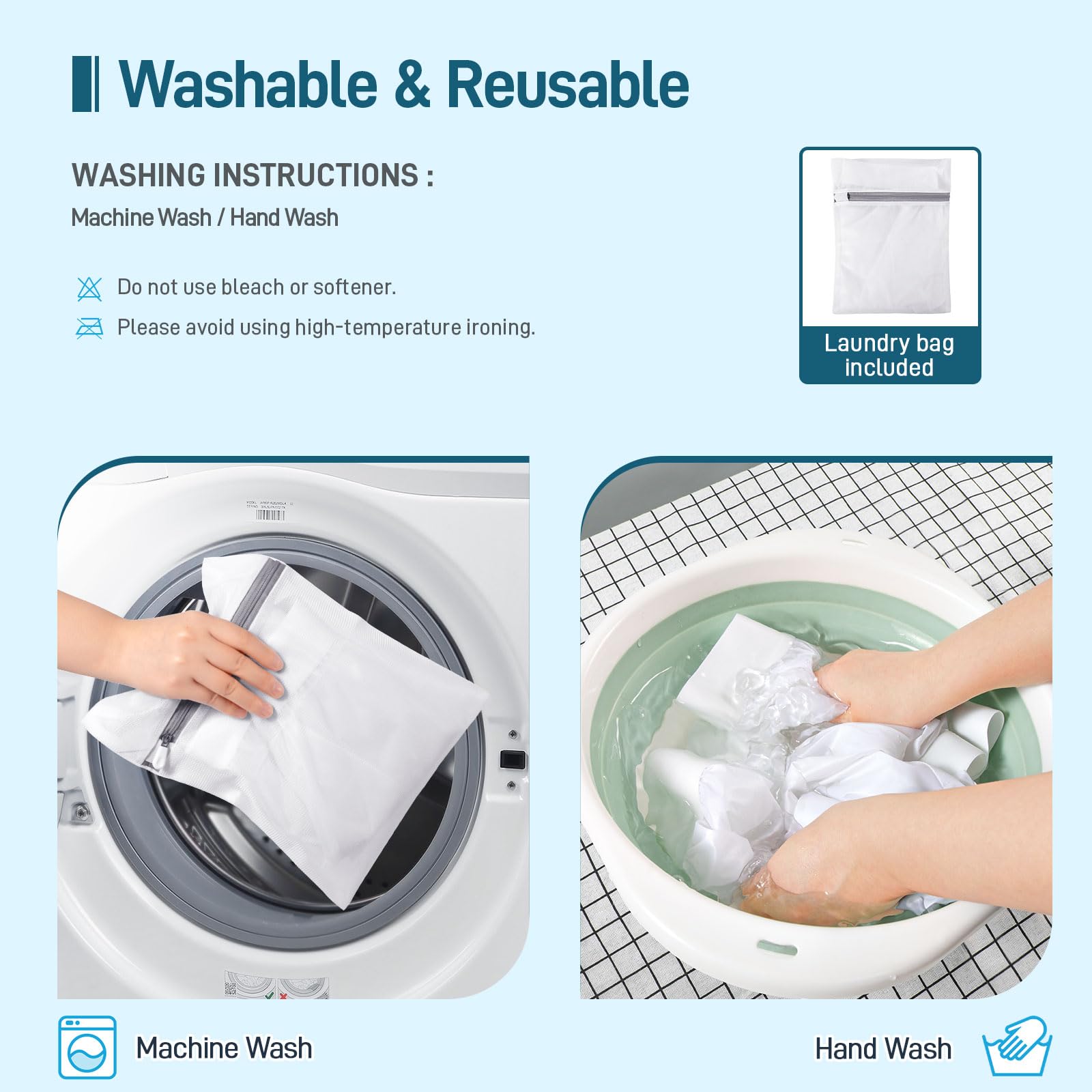 Carer Adult Diaper Cover Unisex Washable Incontinence Boxer Briefs Enclosed Elastic, Widened Waistband Design Leakproof Incontin