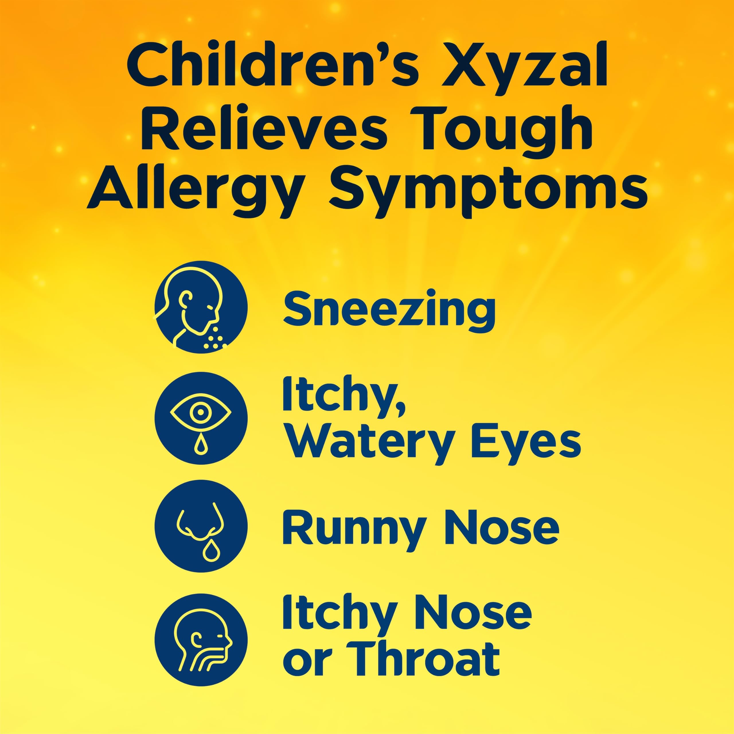 Xyzal Childrens 24 Hour Allergy Relief Medicine for Kids, Levocetirizine Dihydrochloride Liquid Antihistamine, Grape, 5 Fl. oz.