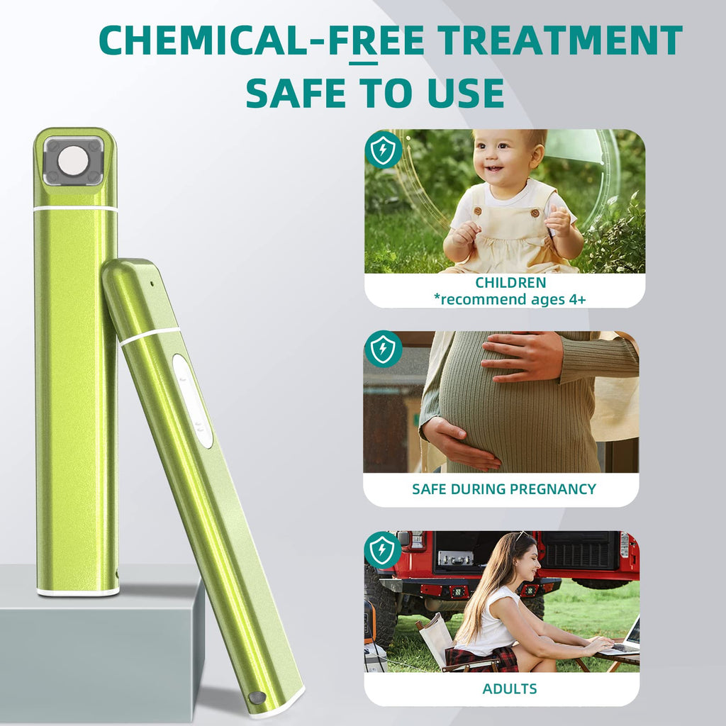 Vibis Insect Bite and Sting Relief, Rechargeable Bug Bite Itch Relief Thing Fast Symptom Relief for Mosquito Bites, Chemical-Fre