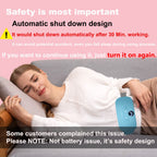 Portable Cordless Fast Heating Pad, Electric Waist Belt Device with 3 Heat Levels and 3 Massage Modes, Back or Belly Heating Pad