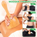 WYJTPONE Wood Therapy Massage Tools 6-in-1 Lymphatic Drainage Massager Maderoterapia Kit,Wooden Massager Body Sculpting Tools,Wo