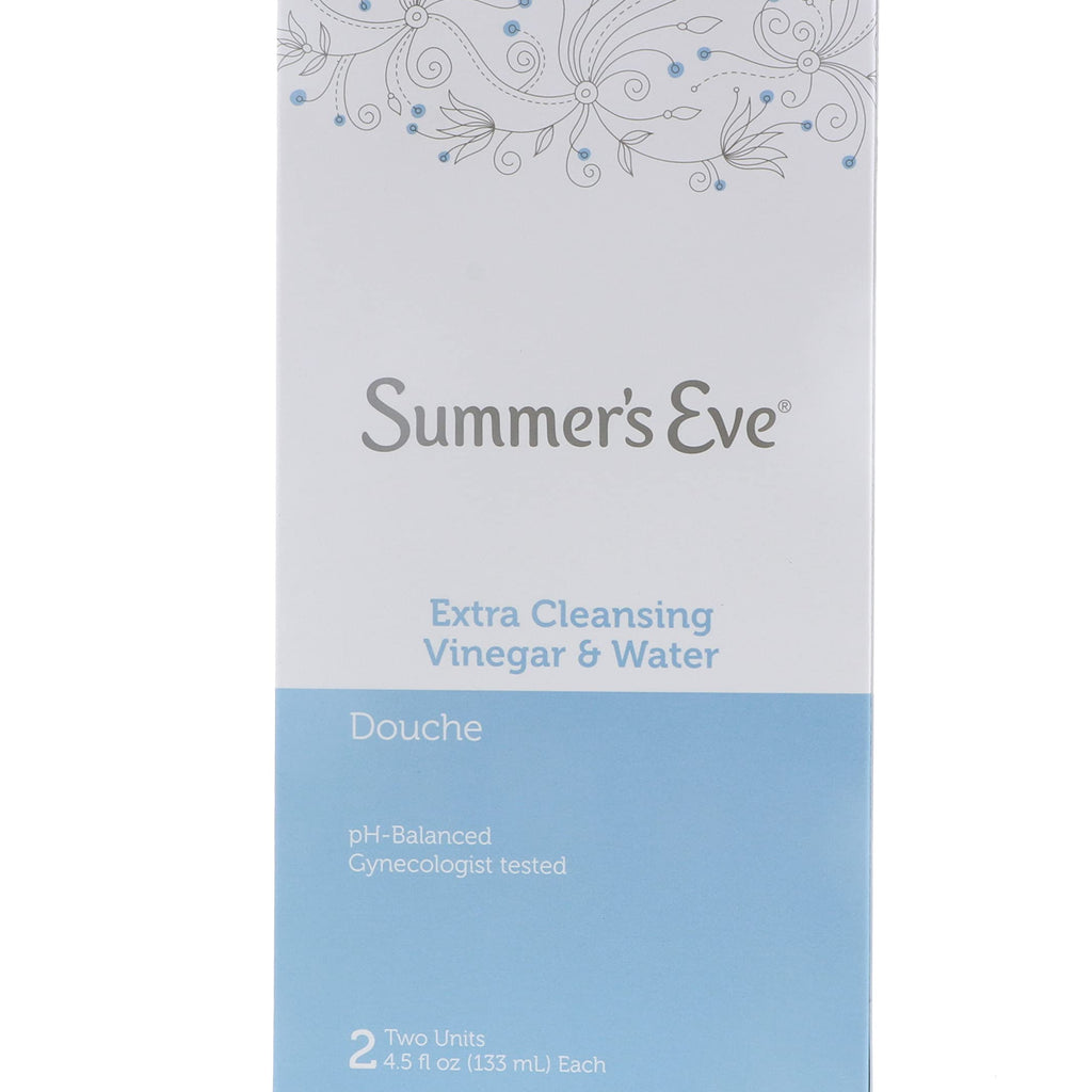 Summer's Eve Extra Cleansing Vinegar & Water Douche 2 Ct (Pack of 24)