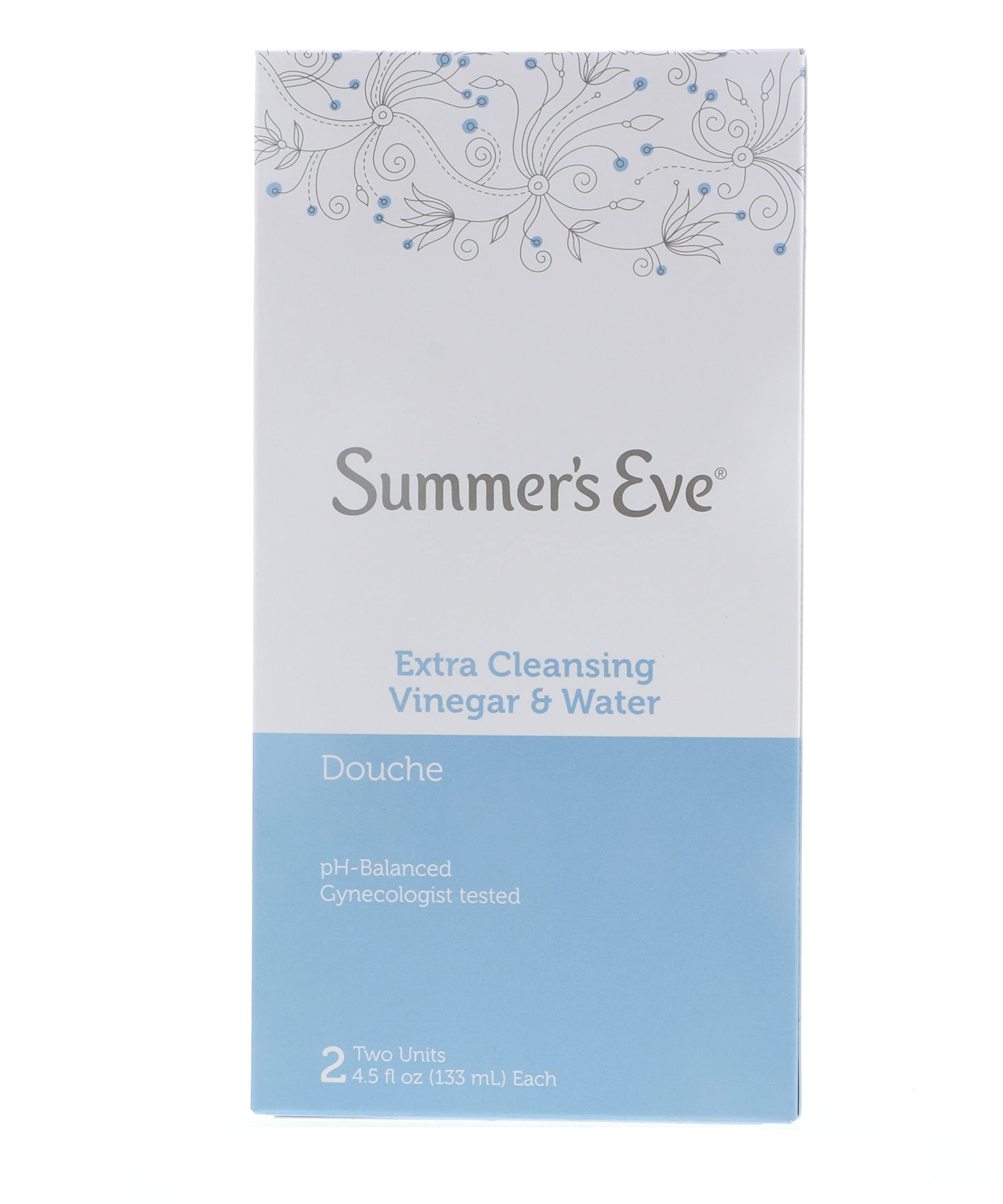 Summer's Eve Extra Cleansing Vinegar & Water Douche 2 Ct (Pack of 12)