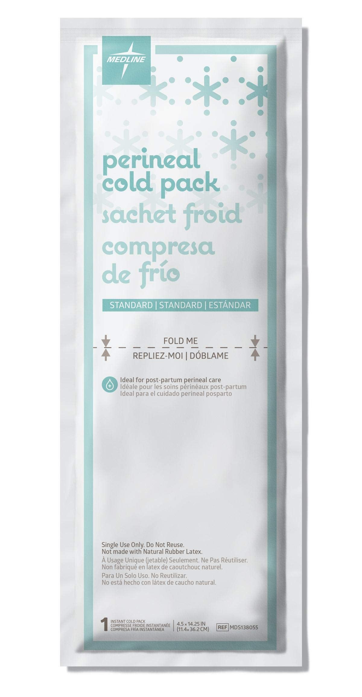 Medline Perineal Cold Packs for Postpartum Care (24 Count) Each Absorbent Pad is 4.5  x 14.25  Perfect for your After Delivery P