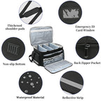 LEFORZ Home Health Nurse Bag Medical Bag Empty First Aid Storage with Detachable Divider Medical Supplies Bag for Nursing Studen
