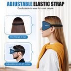 WellSync Sleep Eye Mask for Men Women,Zero Pressure 3D Blackout Eye Mask for Sleeping,Eye Covers with Adjustable Strap,Soft Brea