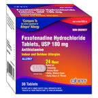 Ohm Non-Drowsy Fexofenadine Antihistamine Indoor Outdoor Allergy Relief Tablets 30ct