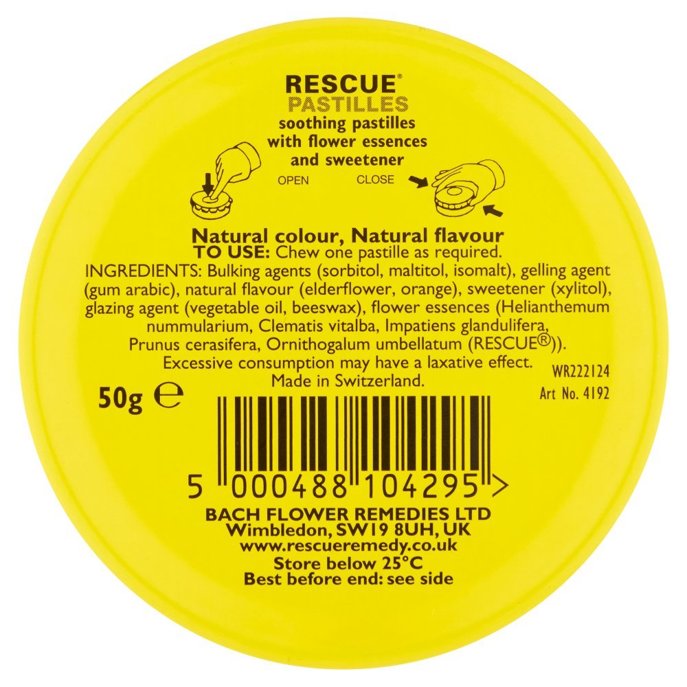 RESCUE Pastilles Orange and Elderflower 50 g