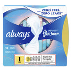 Always Pads Size 1 Infinity With Flex Foam 18 Count (Pack of 2)