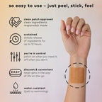 The Good Patch Relax Patches, to Unwind and Decompress, Natural Patch with Ashwagandha, Ginger Root, Plant Powered Wearable Well