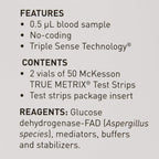 McKesson True METRIX Blood Glucose Test Strips for Diabetes [1200 Strips] Self-Monitoring System