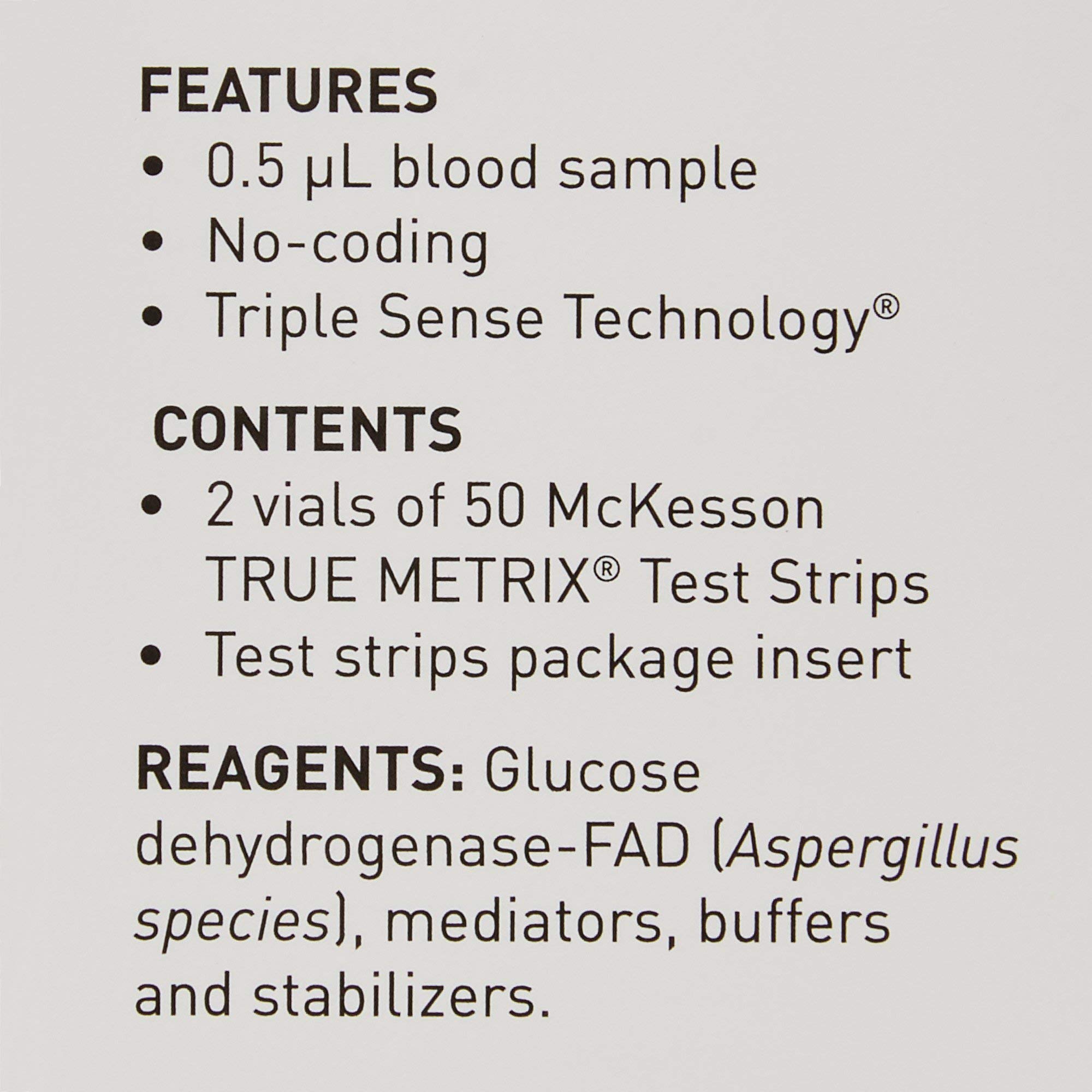 McKesson TRUE METRIX Blood Glucose Test Strips for Diabetes [300 Strips] Self-Monitoring System