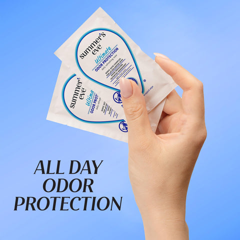 Summer's Eve, Ultimate Odor Control, Daily Feminine Wipes with Boric Acid, Removes Odor, On-the-go Body Wipes with pH Balance, 1