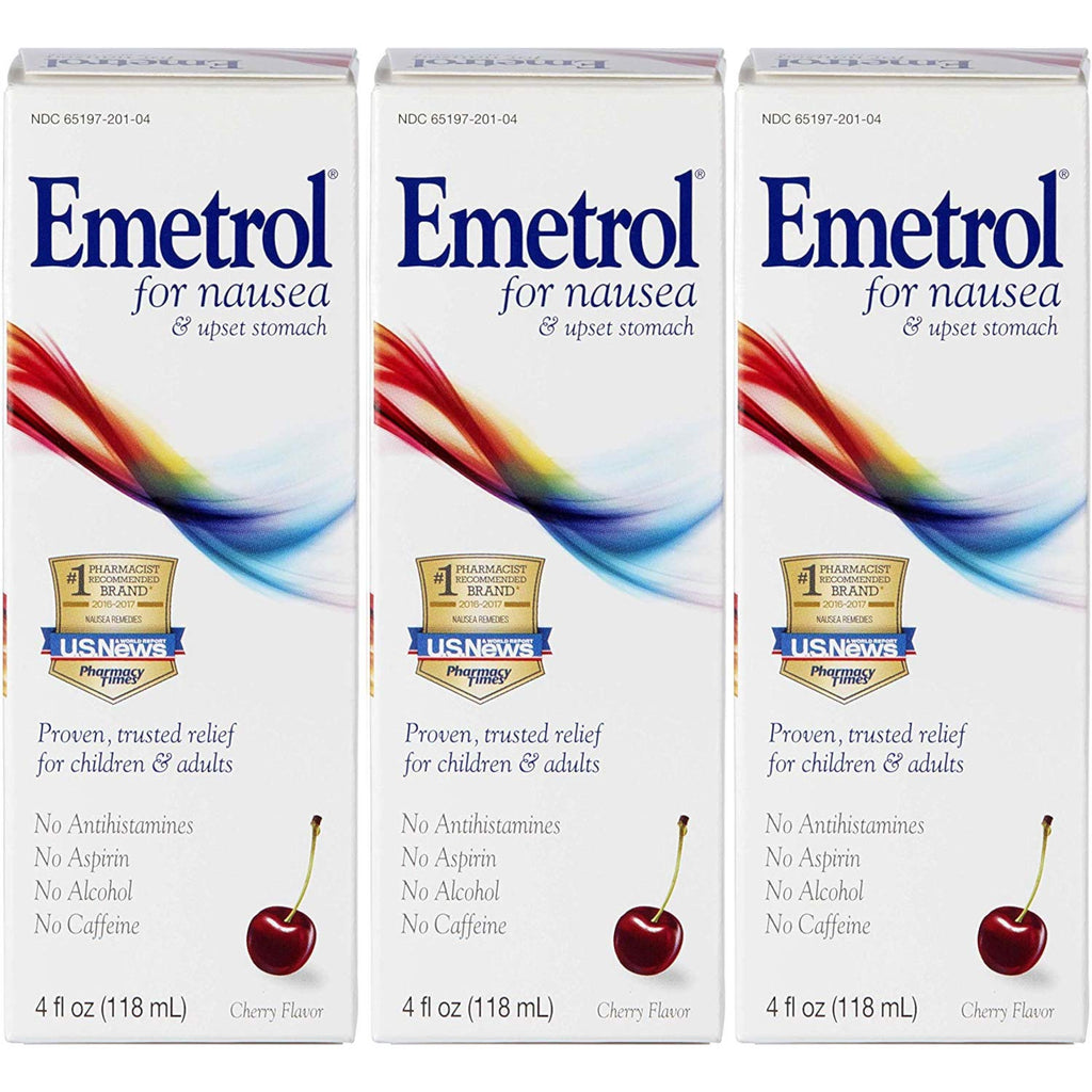 Pack of 3 EACH EMETROL FOR NAUSEA CHERRY 4OZ PT36519...