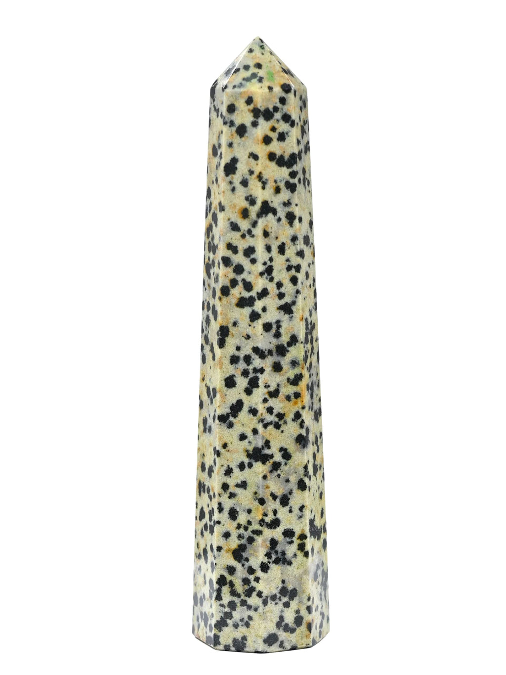 Crystal Heaven Dalmatian Jasper Crystal Tower Obelisk Point For Chakra, Healing And Balancing - Aaa Grade Original Certified Gem
