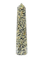 Crystal Heaven Dalmatian Jasper Crystal Tower Obelisk Point For Chakra, Healing And Balancing - Aaa Grade Original Certified Gem